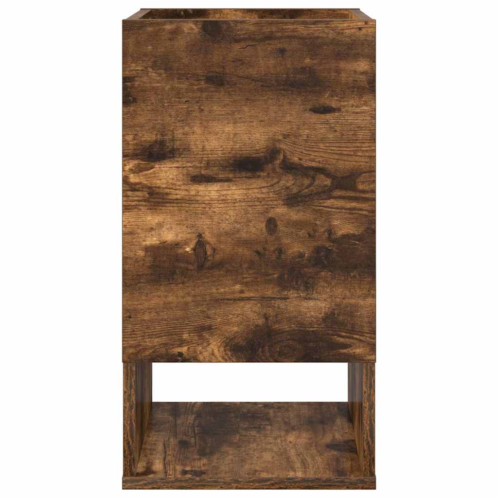 Avlastningsbord 2 pcs Røkt eik 30 x 30 x 56 cm Konstruert tre