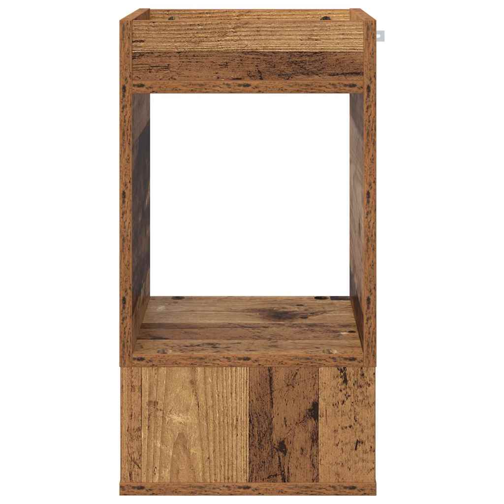 Avlastningsbord Gammelt tre 30 x 30 x 56 cm Konstruert tre