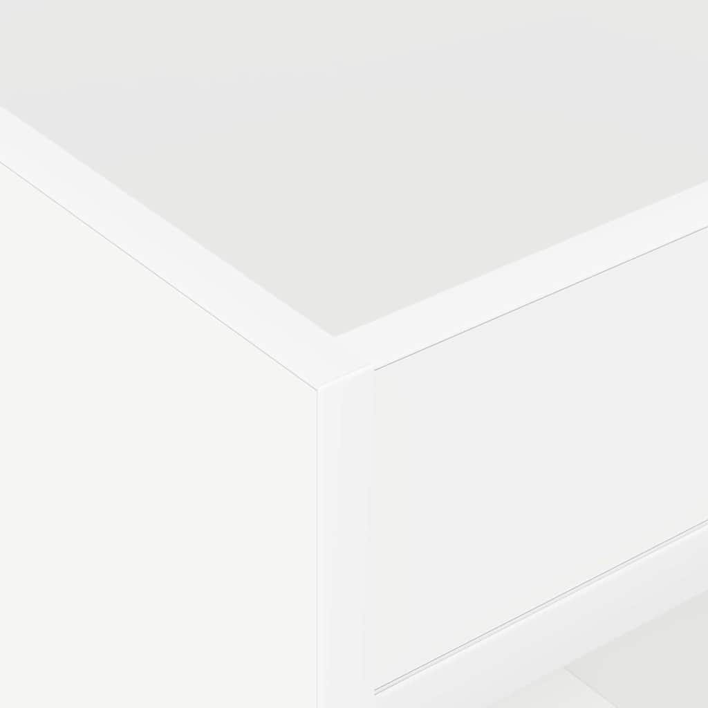 Avlastningsbord 2 pcs Hvit 40 x 40 x 56 cm Konstruert tre
