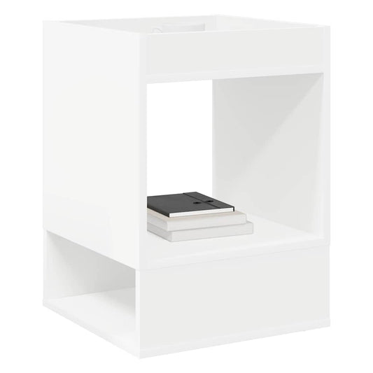 Avlastningsbord 2 pcs Hvit 40 x 40 x 56 cm Konstruert tre