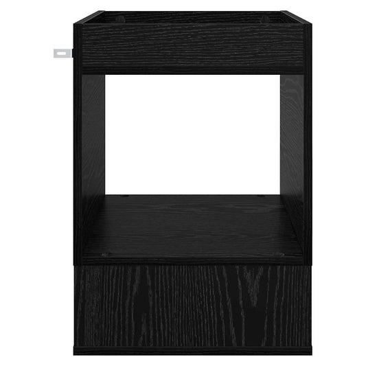 Avlastningsbord Svart Eik 40 x 40 x 56 cm Konstruert tre