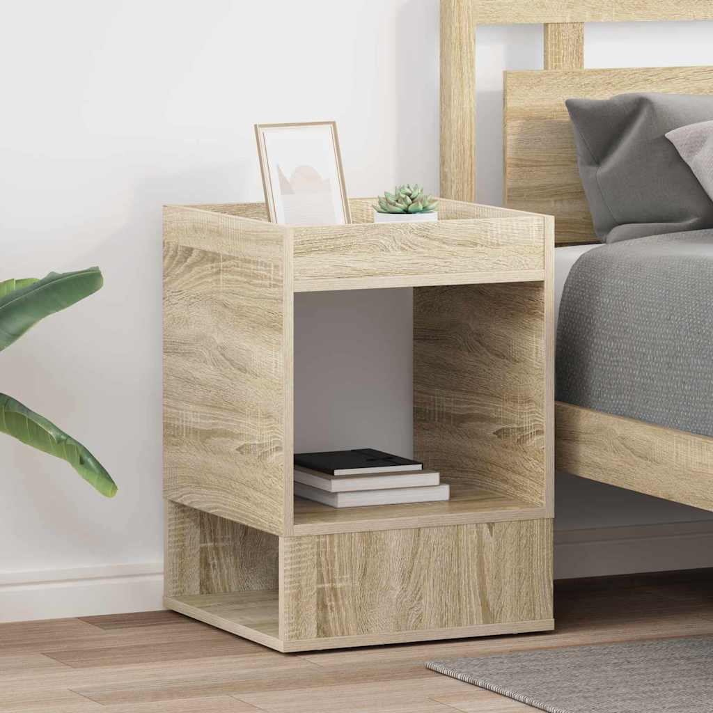 Avlastningsbord 2 pcs Sonoma eik 40 x 40 x 56 cm Konstruert tre