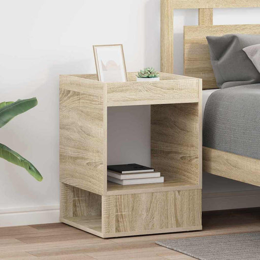 Avlastningsbord 2 pcs Sonoma eik 40 x 40 x 56 cm Konstruert tre