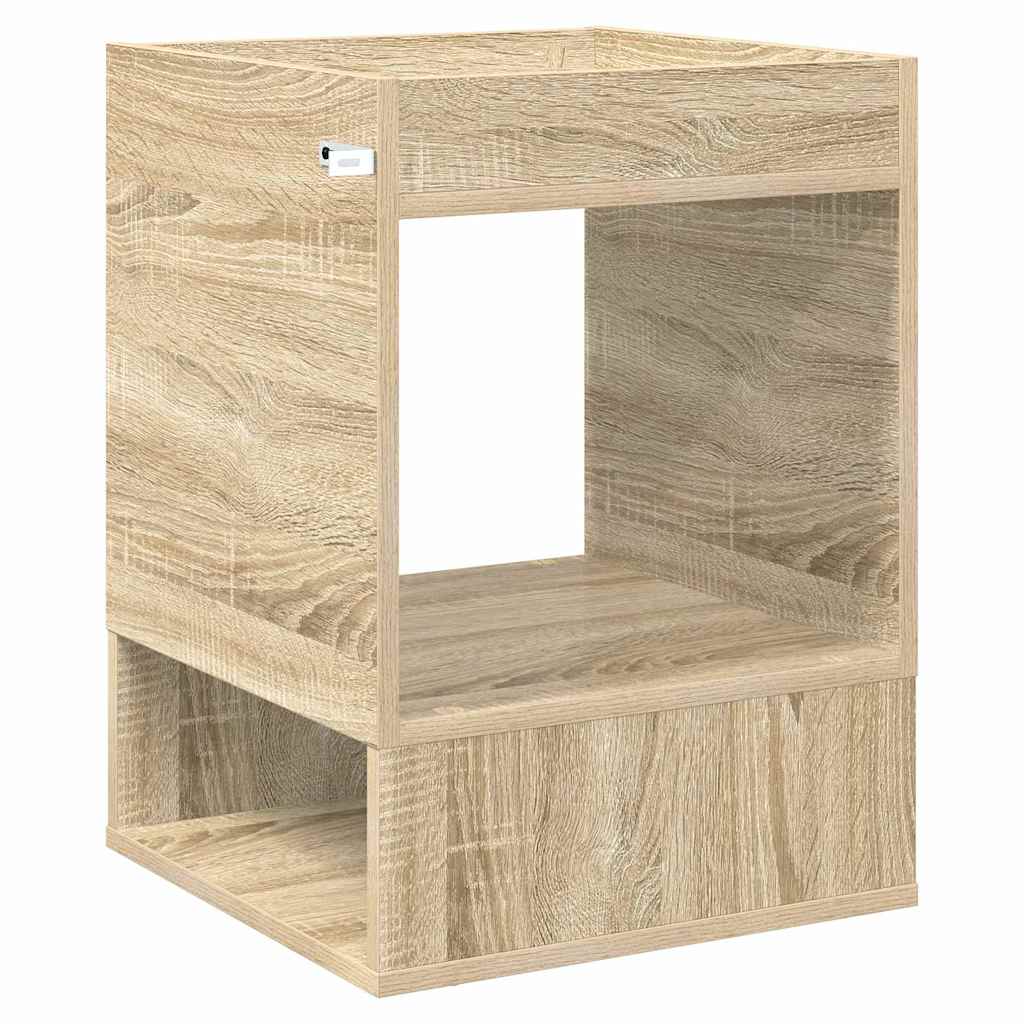 Avlastningsbord 2 pcs Sonoma eik 40 x 40 x 56 cm Konstruert tre