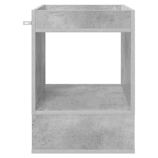 Avlastningsbord Betonggrå 40 x 40 x 56 cm Konstruert tre