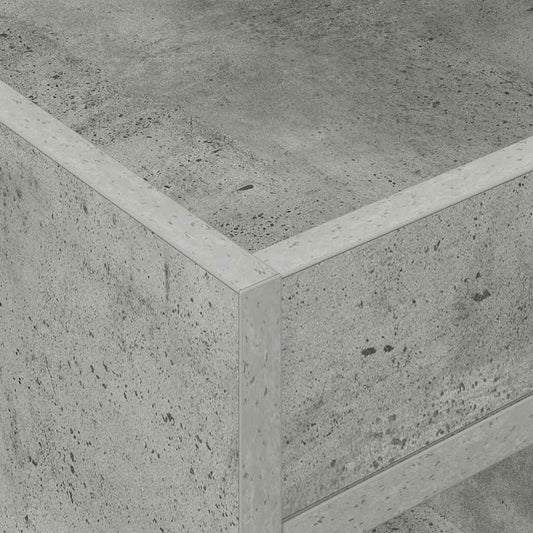 Avlastningsbord 2 pcs Betonggrå 40 x 40 x 56 cm Konstruert tre