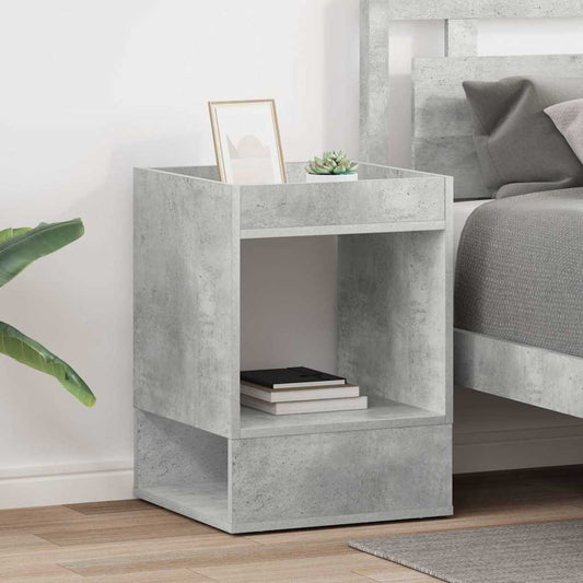 Avlastningsbord 2 pcs Betonggrå 40 x 40 x 56 cm Konstruert tre