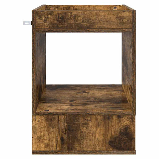 Avlastningsbord Røkt eik 40 x 40 x 56 cm Konstruert tre