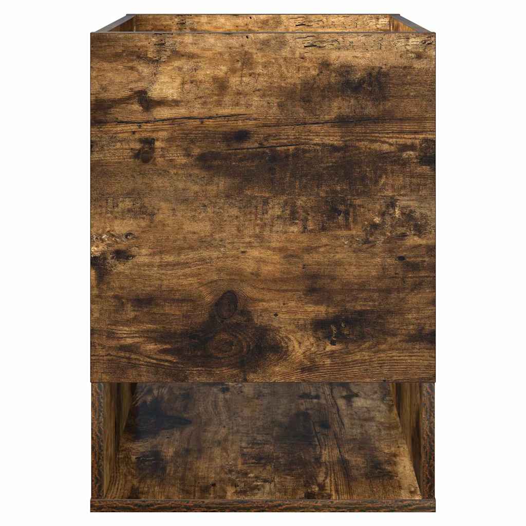 Avlastningsbord 2 pcs Røkt eik 40 x 40 x 56 cm Konstruert tre