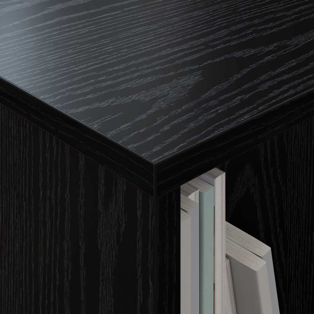 Magasinreol Svart Eik 102 x 30 x 45 cm