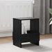 Magasinreol 2 pcs Svart Eik 35 x 30 x 45 cm