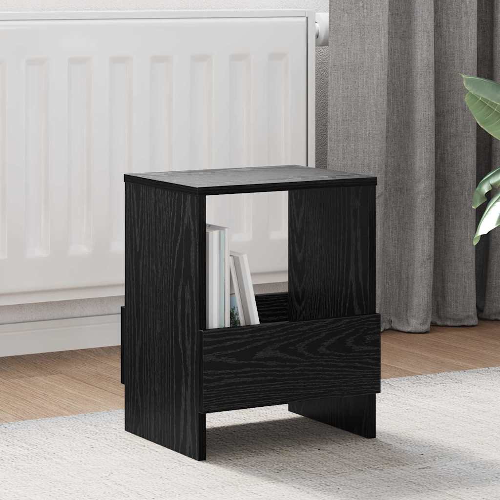 Magasinreol 2 pcs Svart Eik 35 x 30 x 45 cm