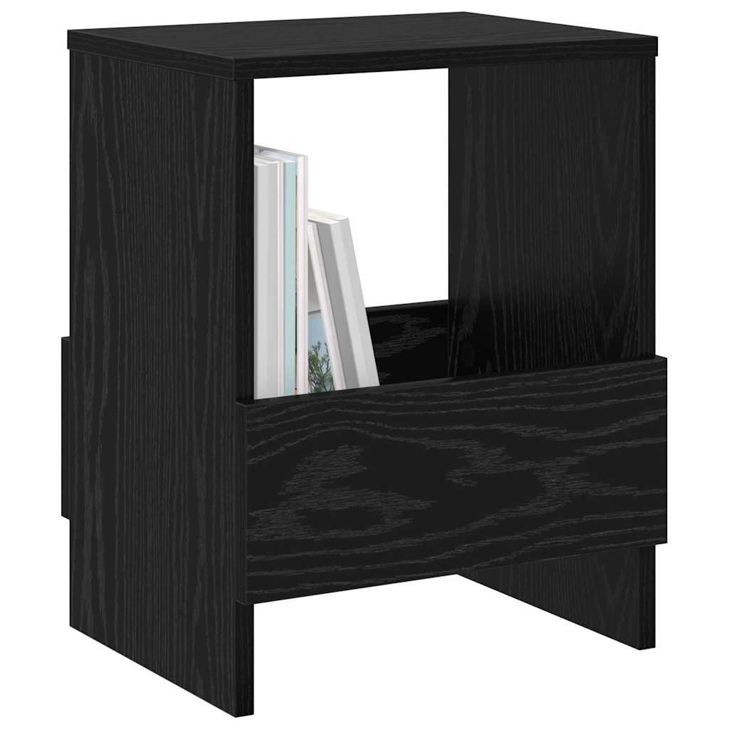 Magasinreol 2 pcs Svart Eik 35 x 30 x 45 cm
