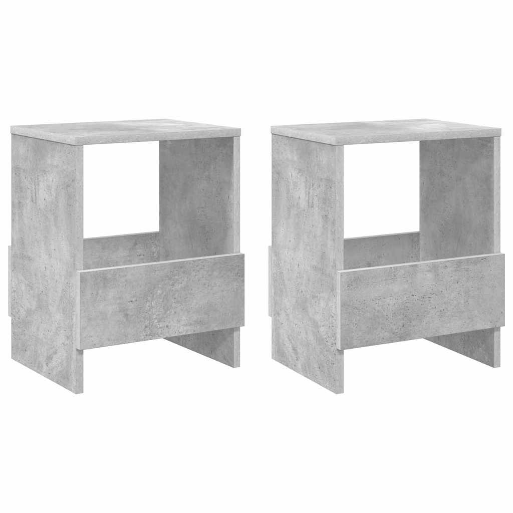 Magasinreol 2 pcs Betonggrå 35 x 30 x 45 cm