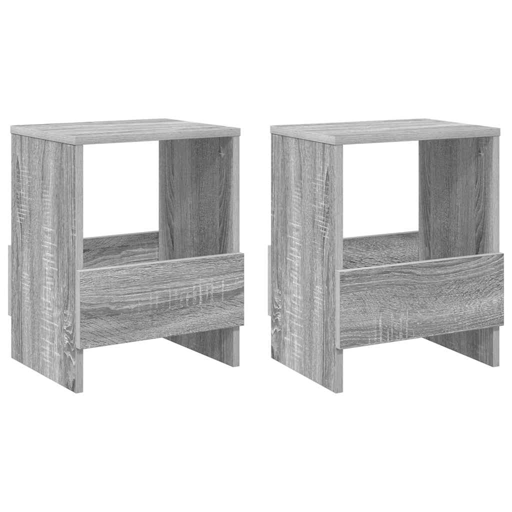 Magasinreol 2 pcs Grå Sonoma 35 x 30 x 45 cm