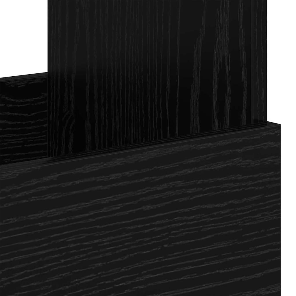 Magasinreol Svart Eik 68,5 x 30 x 45 cm