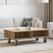 Sidebord med hjul Artisan Eik 90 x 50 x 30 cm Konstruert tre