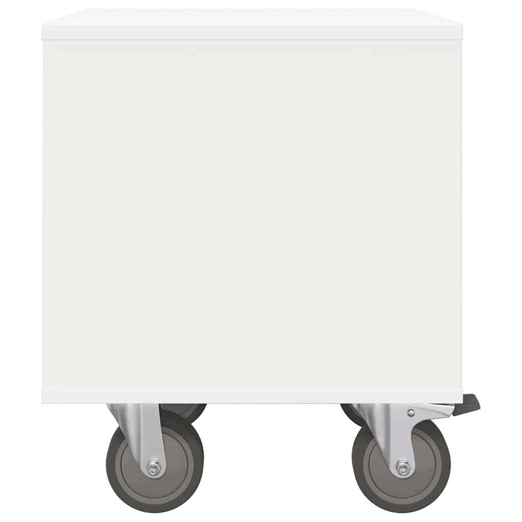 Nattbord Hvit 40,5 x 40 x 48 cm Konstruert tre