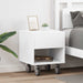 Nattbord 2 pcs Hvit 40,5 x 40 x 48 cm Konstruert tre