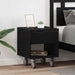 Nattbord 2 pcs Svart Eik 40,5 x 40 x 48 cm Konstruert tre