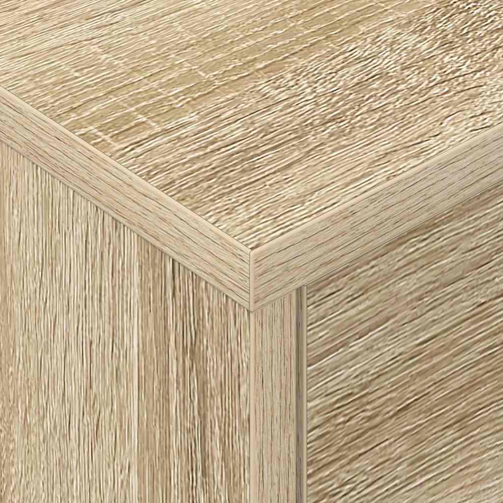 Nattbord 2 pcs Sonoma eik 40,5 x 40 x 48 cm Konstruert tre