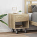 Nattbord 2 pcs Sonoma eik 40,5 x 40 x 48 cm Konstruert tre