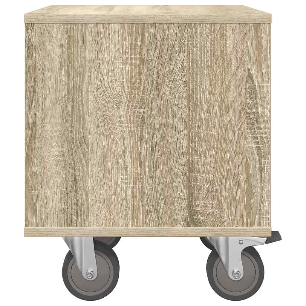Nattbord 2 pcs Sonoma eik 40,5 x 40 x 48 cm Konstruert tre