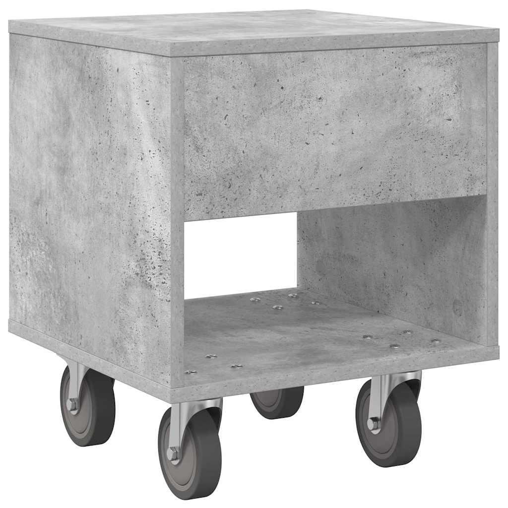 Nattbord Betonggrå 40,5 x 40 x 48 cm Konstruert tre