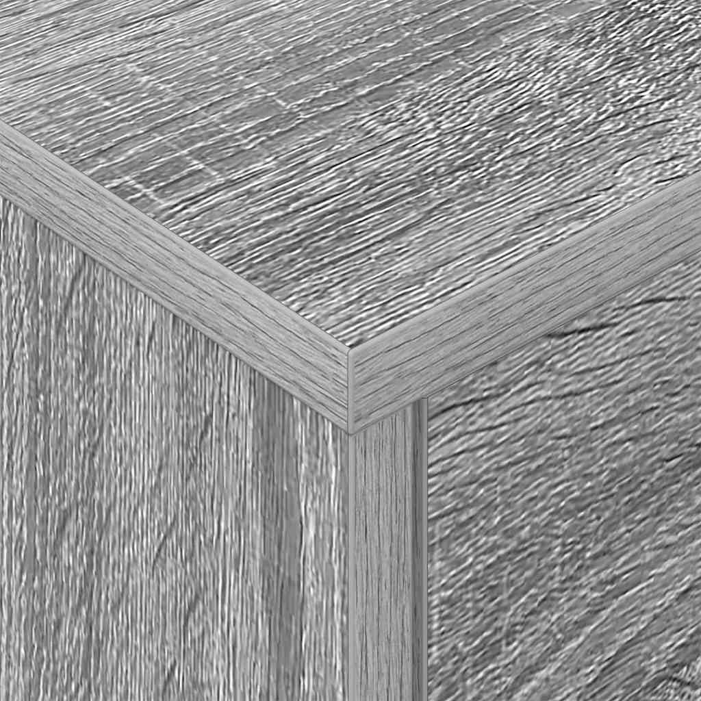 Nattbord 2 pcs Grå Sonoma 40,5 x 40 x 48 cm Konstruert tre
