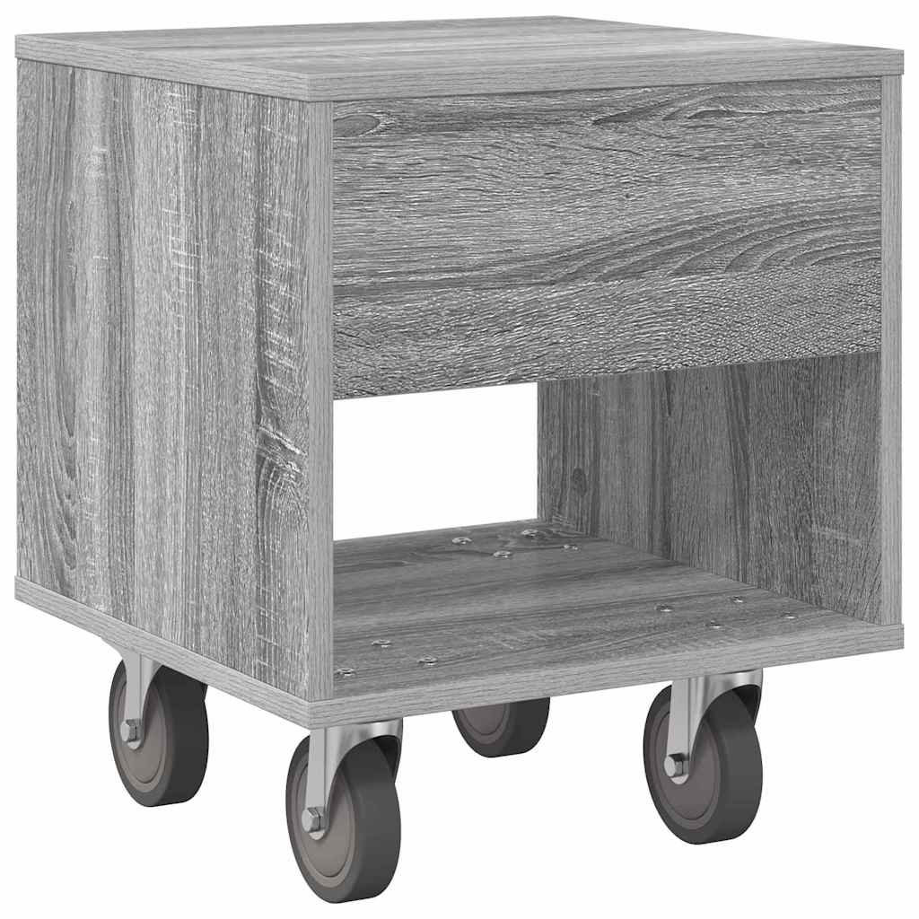 Nattbord 2 pcs Grå Sonoma 40,5 x 40 x 48 cm Konstruert tre