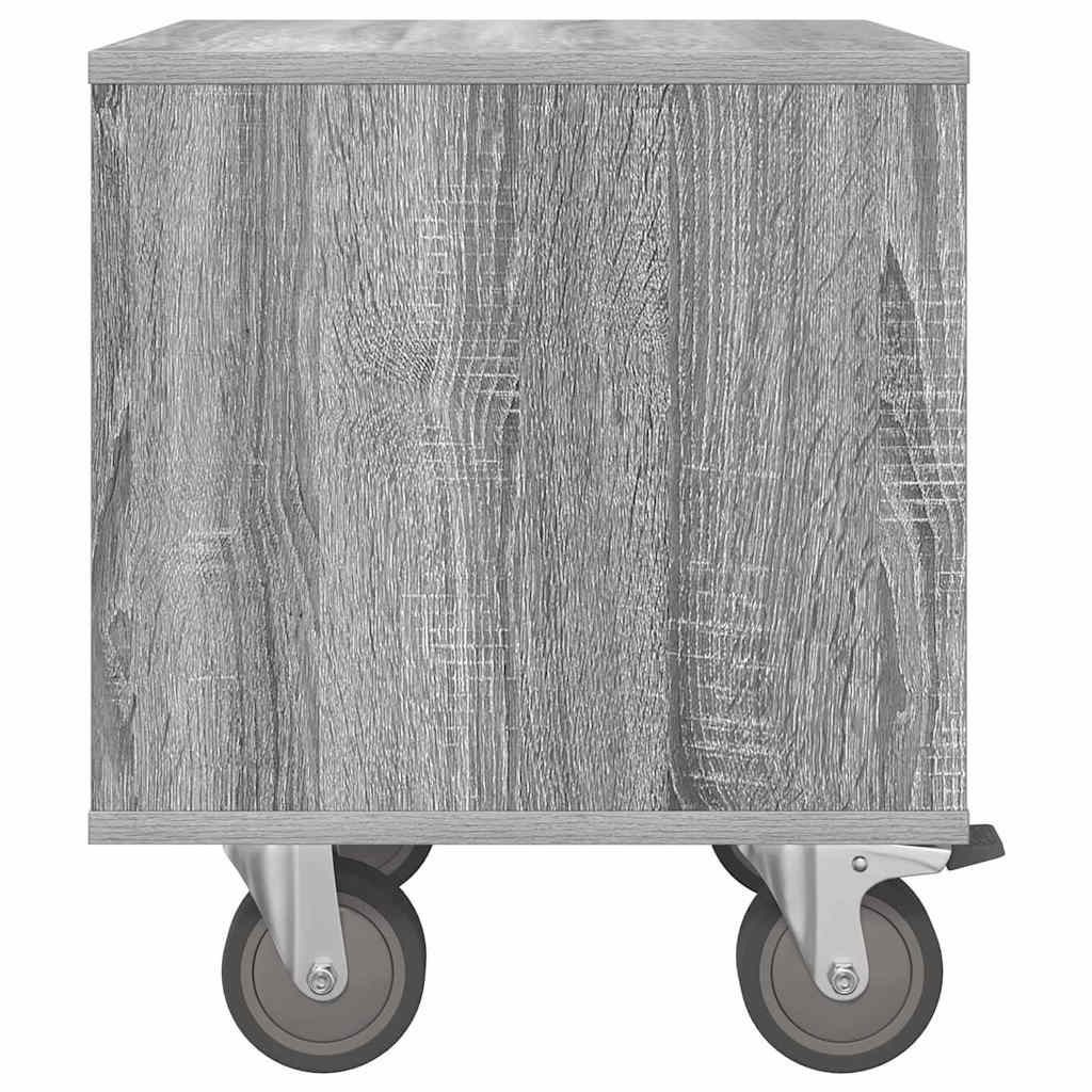 Nattbord 2 pcs Grå Sonoma 40,5 x 40 x 48 cm Konstruert tre
