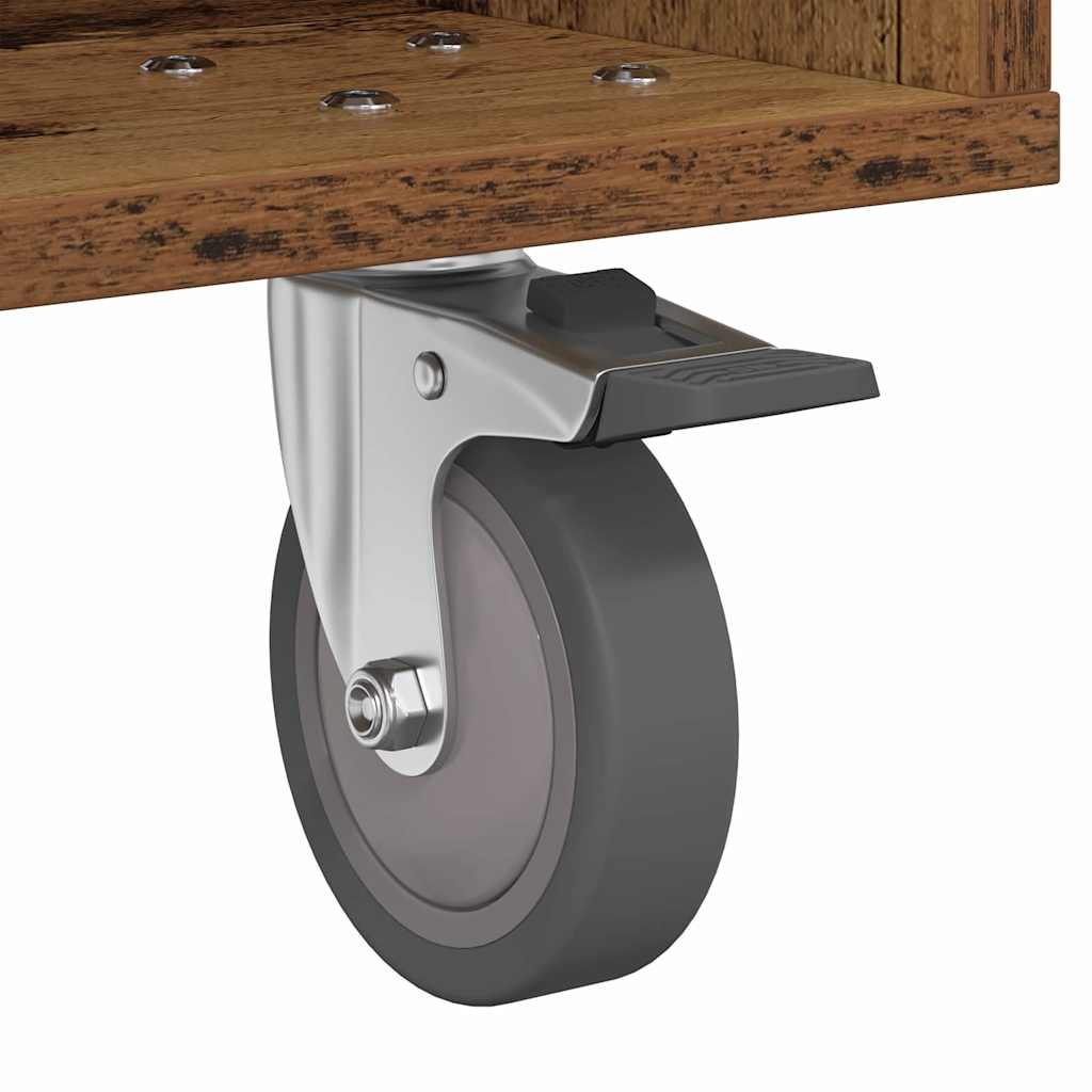 Nattbord Gammelt tre 40,5 x 40 x 48 cm Konstruert tre