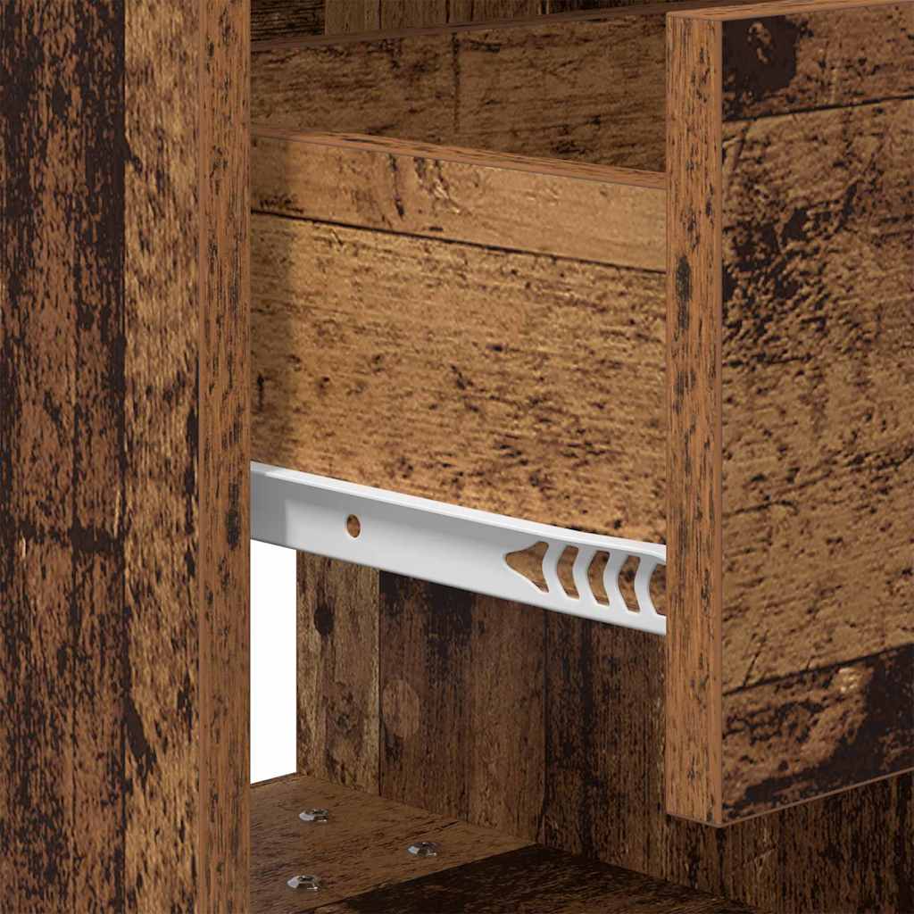Nattbord Gammelt tre 40,5 x 40 x 48 cm Konstruert tre