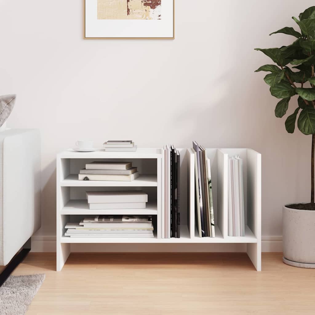 Plateskap med hylle Hvit 78,5 x 35 x 45 cm Konstruert tre