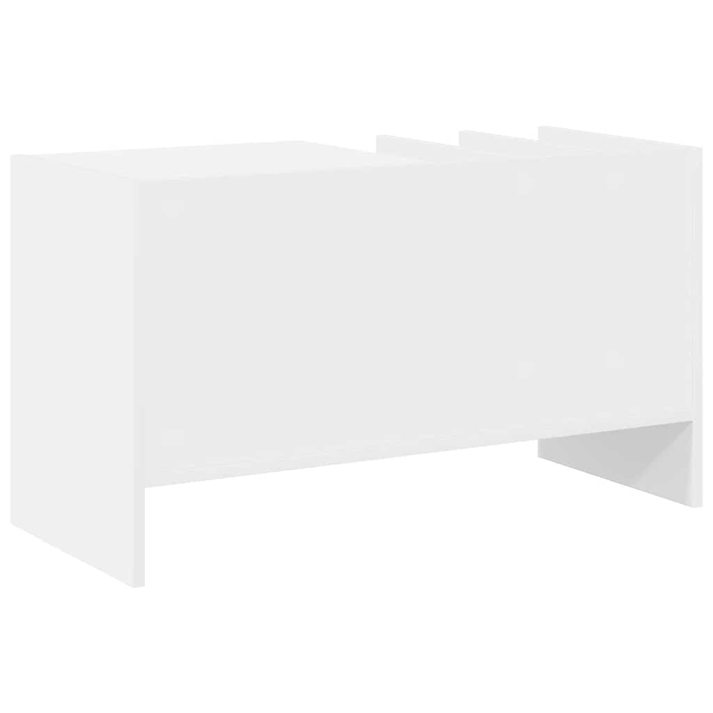Plateskap med hylle Hvit 78,5 x 35 x 45 cm Konstruert tre