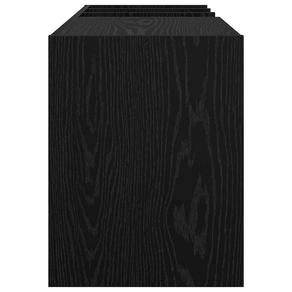 Plateskap med hylle Svart Eik 78,5 x 35 x 45 cm Konstruert tre