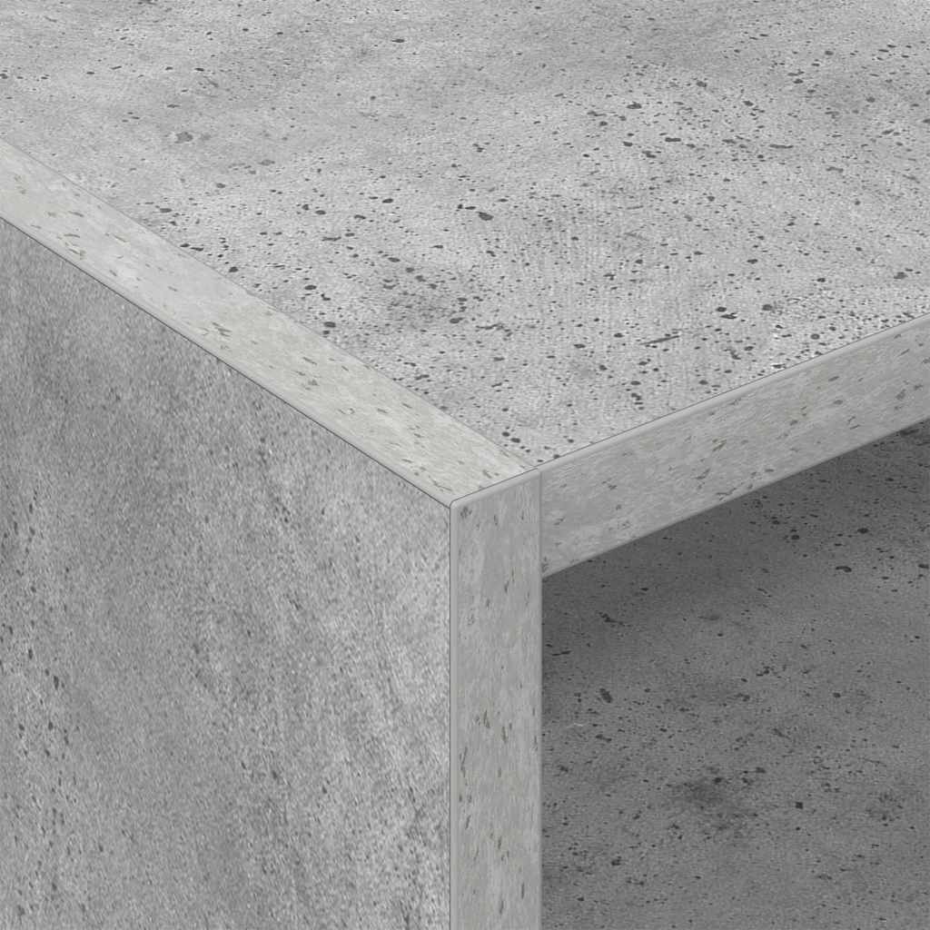 Plateskap med hylle Betonggrå 78,5 x 35 x 45 cm Konstruert tre
