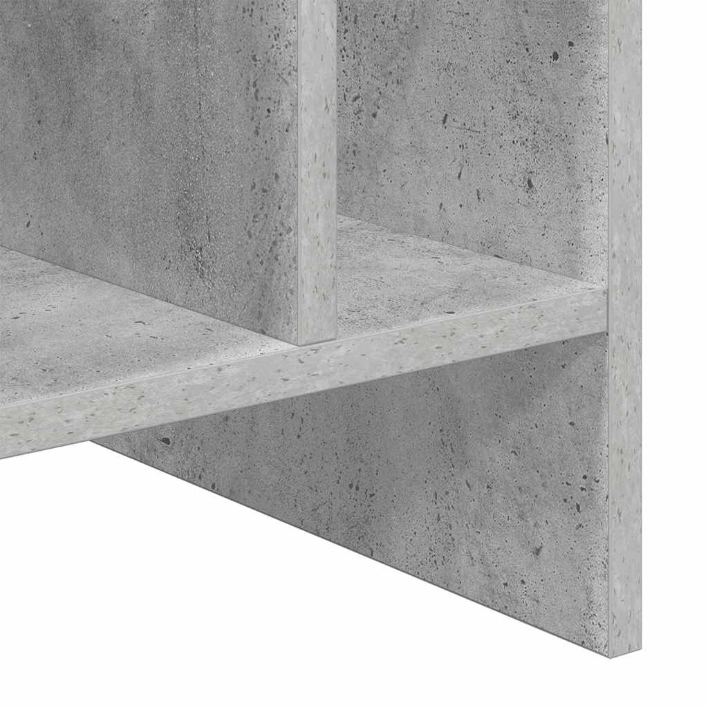 Plateskap med hylle Betonggrå 78,5 x 35 x 45 cm Konstruert tre