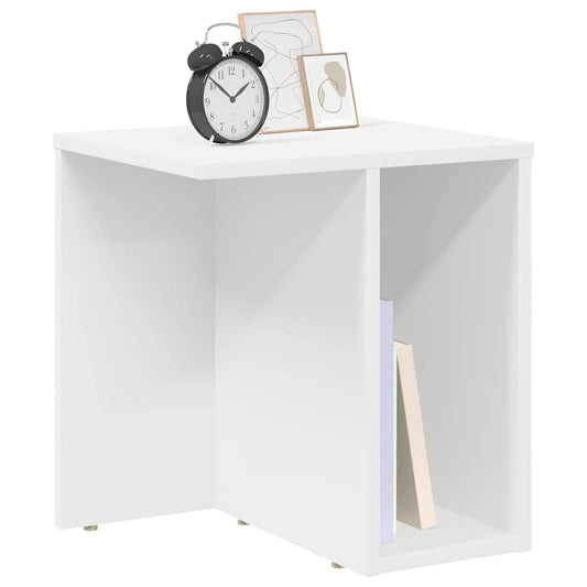 Avlastningsbord 2 pcs Hvit 37 x 32 x 40 cm Konstruert tre