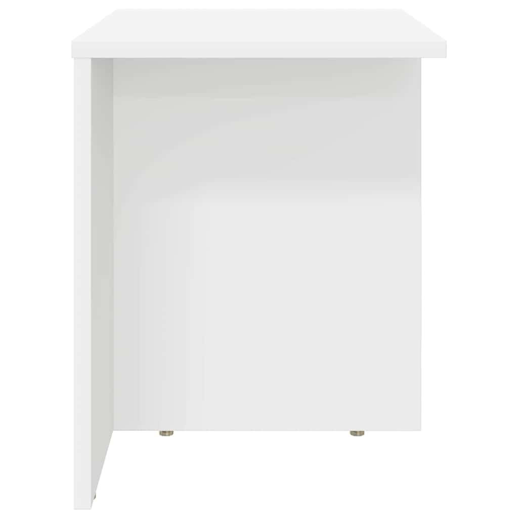 Avlastningsbord 2 pcs Hvit 37 x 32 x 40 cm Konstruert tre