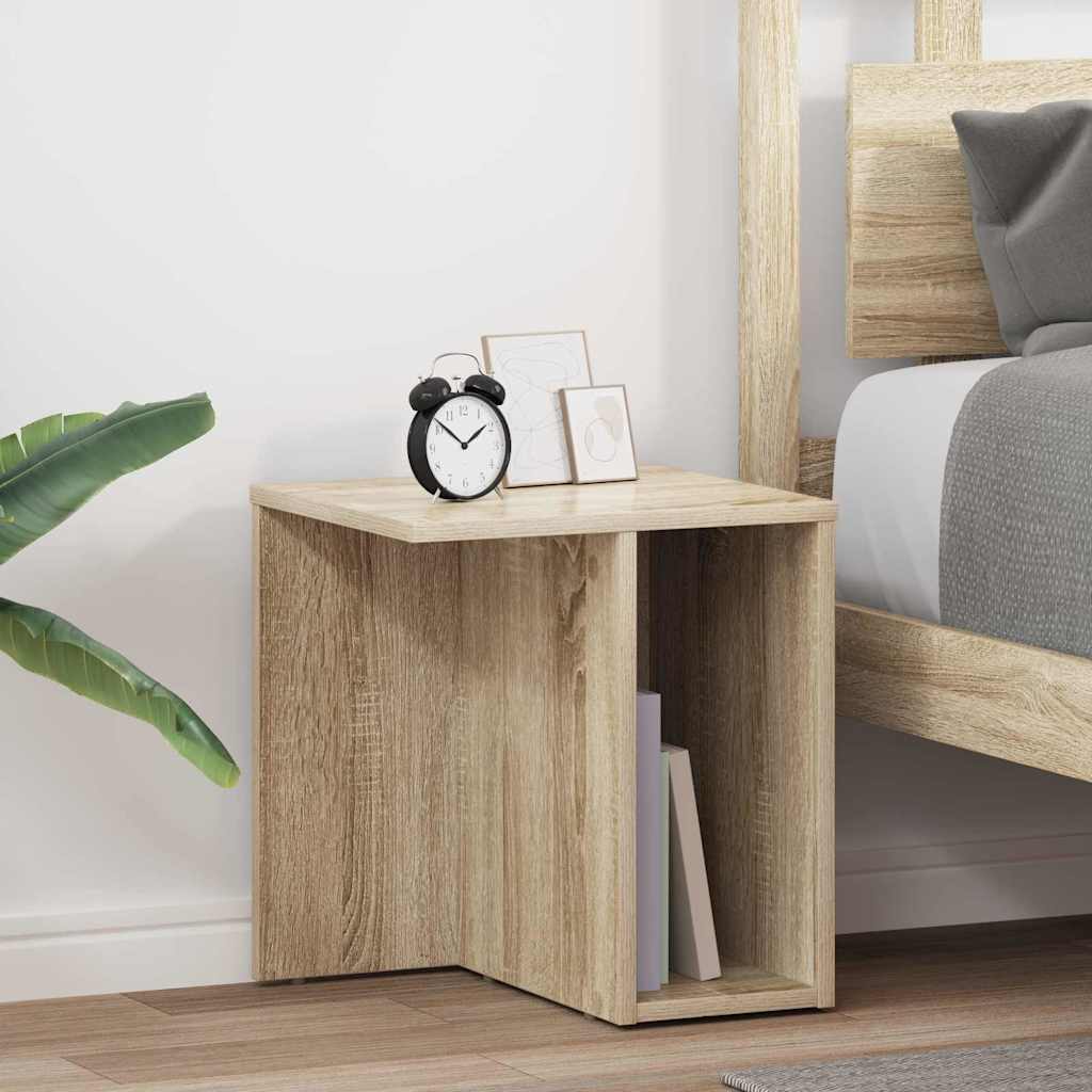 Avlastningsbord 2 pcs Sonoma eik 37 x 32 x 40 cm Konstruert tre