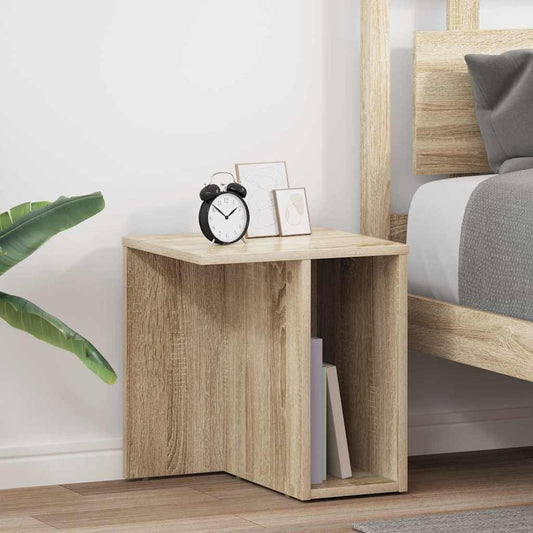Avlastningsbord 2 pcs Sonoma eik 37 x 32 x 40 cm Konstruert tre