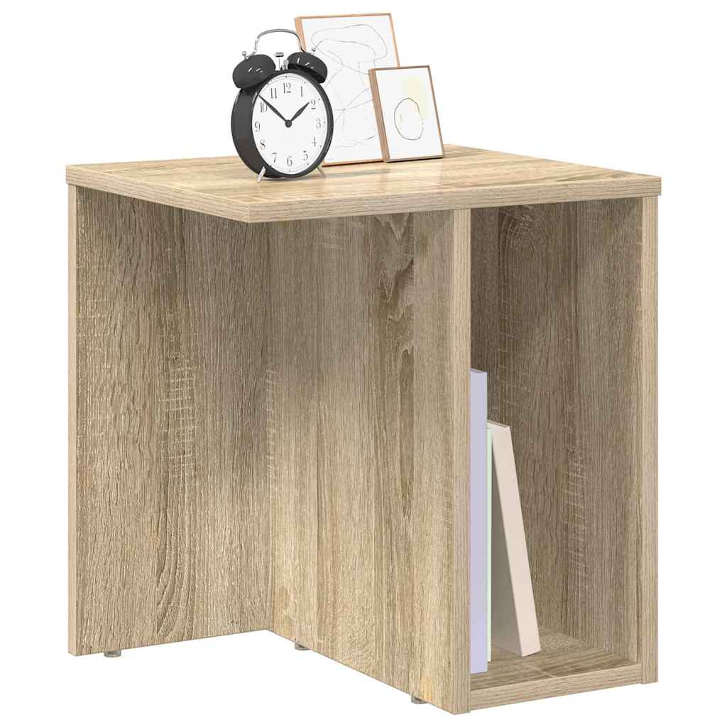 Avlastningsbord 2 pcs Sonoma eik 37 x 32 x 40 cm Konstruert tre