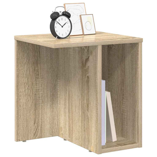 Avlastningsbord 2 pcs Sonoma eik 37 x 32 x 40 cm Konstruert tre