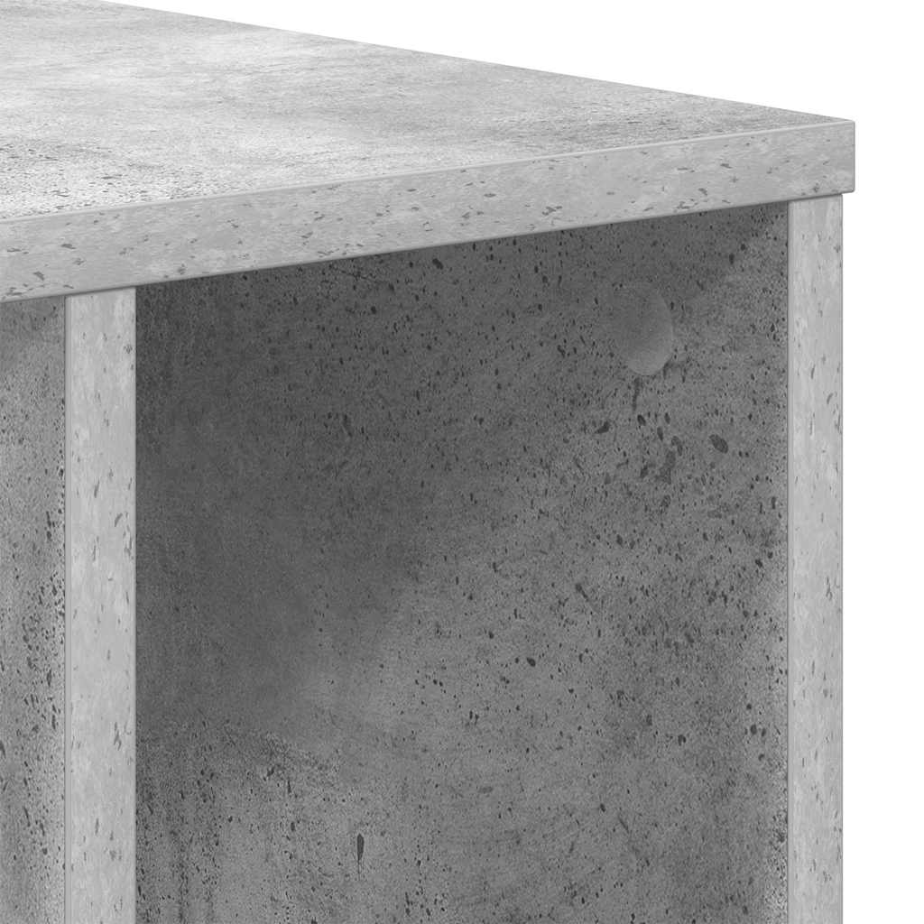 Avlastningsbord 2 pcs Betonggrå 37 x 32 x 40 cm Konstruert tre
