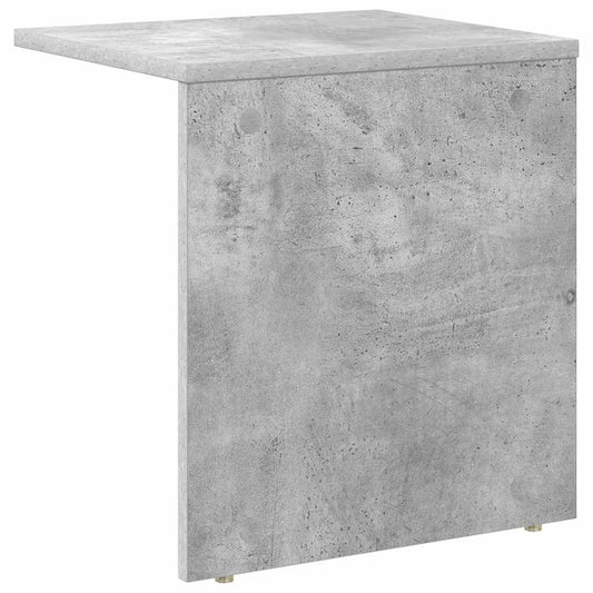 Avlastningsbord 2 pcs Betonggrå 37 x 32 x 40 cm Konstruert tre
