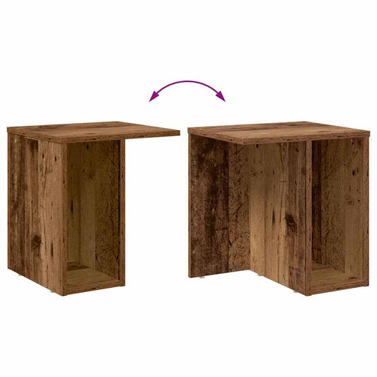 Avlastningsbord 2 pcs Gammelt tre 37 x 32 x 40 cm