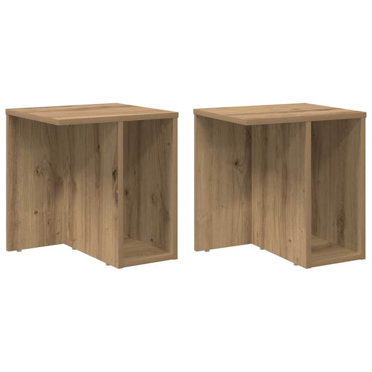 Avlastningsbord 2 pcs Artisan Eik 37 x 32 x 40 cm