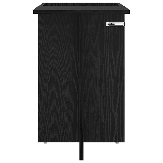 Avlastningsbord Svart Eik 35 x 40 x 55 cm Konstruert tre
