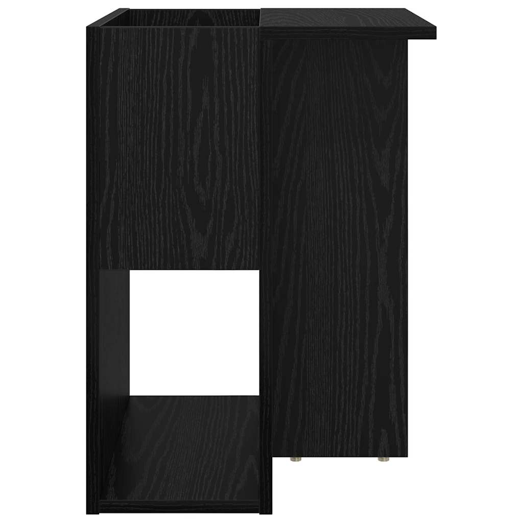 Avlastningsbord Svart Eik 35 x 40 x 55 cm Konstruert tre